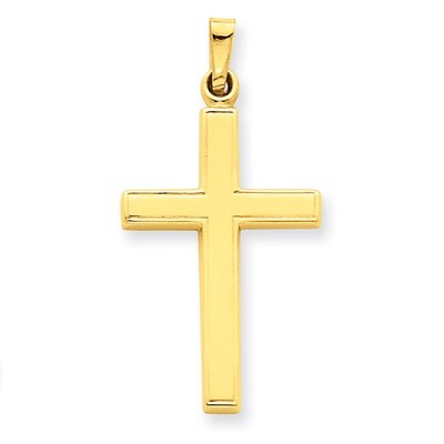 Hollow Cross Pendant 14k Gold XR239, MPN: XR239, 886774619958