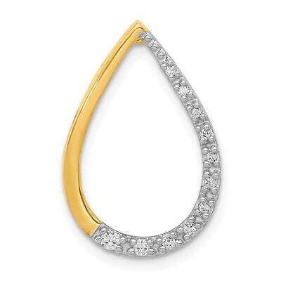 1/10Ct. Diamond Teardrop Chain Slide 14k Polished Gold PM4800-010-YA, MPN: PM4800-010-YA, 818050011…