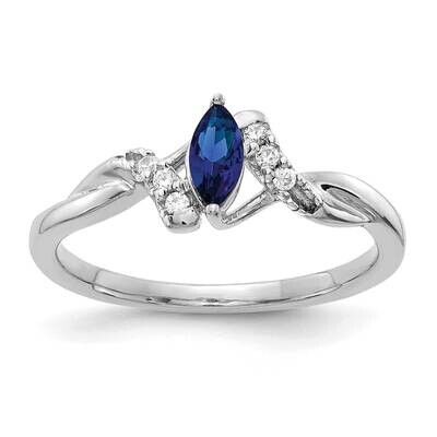 Sapphire Ring 14k White Gold Diamond RM5753-SA-006-WA, MPN: RM5753-SA-006-WA, 883957476704