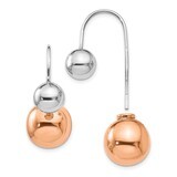 Leslie&#39;s Rose-tone Dangle Earrings Sterling Silver HB-QLE1051, MPN: QLE1051, 191101735875