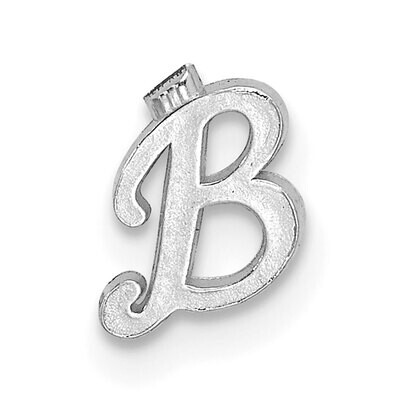 Casted Letter B 14k White Gold WG2222B, MPN: WG2222B,