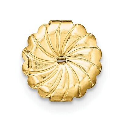 Ultra Heavy Friction Earring Nut Component 14k Yellow Gold YG718, MPN: YG718,