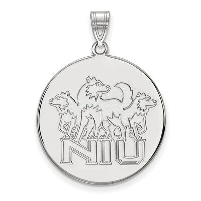 Northern Illinois University x-Large Disc Pendant 14k White Gold 4W037NIU, MPN: 4W037NIU, 886774846…
