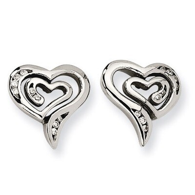 Cz Earrings Stainless Steel SRE142