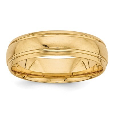Yellow Gold Heavy Comfort Fit Fancy Band 14k Gold YB108, MPN: YB108, 886774519838