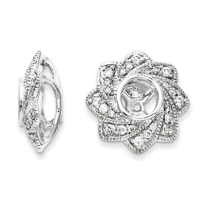 Diamond Earring Jacket 14k White Gold XJ145AA, MPN: XJ145AA, 883957445830