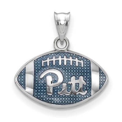 University of Pittsburgh Enameled Football Pendant Sterling Silver SS508UPI, MPN: SS508UPI, 6344014…