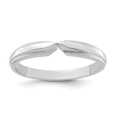 4-prong 1/2 round Medium Weight Flat Shoulders with Edge Shank 14k White Gold WGSH46, MPN: WGSH46,