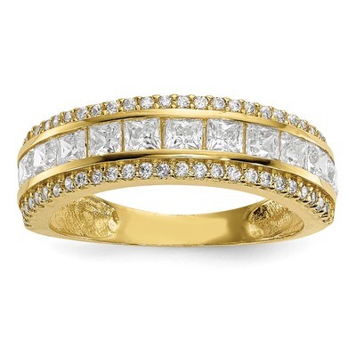 CZ Ring 10k Polished Gold 10YC378, MPN: 10YC378, 883957327921