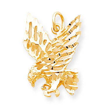 Solid Diamond-cut Eagle Charm 10k Gold 10C622, MPN: 10C622, 886774084794