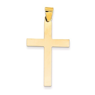 Cross Pendant 14k Gold Polished XR566, MPN: XR566, 658226124606