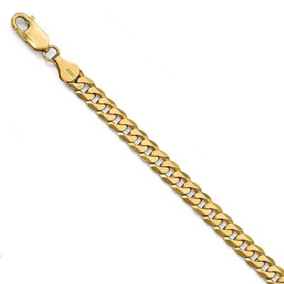 Leslie&#39;s 6.1mm Beveled Curb Chain 8 Inch 14k Gold HB-1307-8, MPN: 1307-8, 191101849329