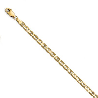 Leslie&#39;s 3.75mm Concave Anchor Chain 7 Inch 14k Gold HB-1315-7, MPN: 1315-7, 191101849480