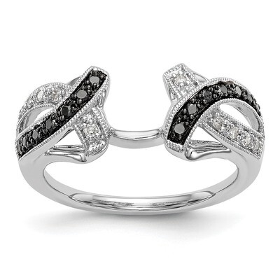 Black &amp; White Diamond Wrap 14k White Gold RM3094B-BK-020-WAA, MPN: RM3094B-BK-020-WAA, RM3094B-BK-0…