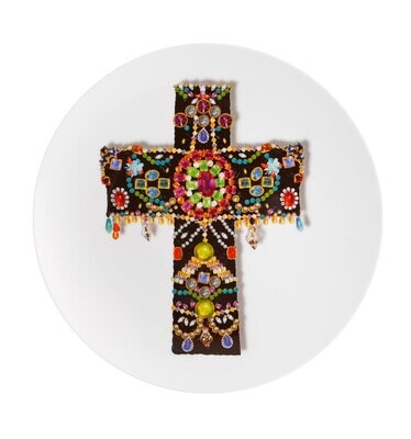 Vista Alegre Christian Lacroix Love Who You Want Dessert Plate Black Cross, MPN: 21124768, 56012665…