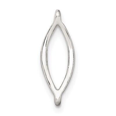 Casted Oval Component Link Sterling Silver Polished SS5030, MPN: SS5030,