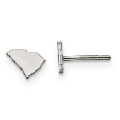 South Carolina State Small Earrings Sterling Silver Engravable XNE50SS-SC, MPN: XNE50SS-SC, 8867745…