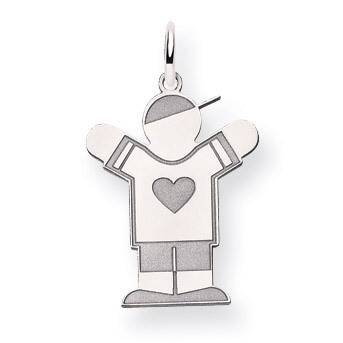 Kid Charm 14k White Gold XK1147W, MPN: XK1147W, 883957415192