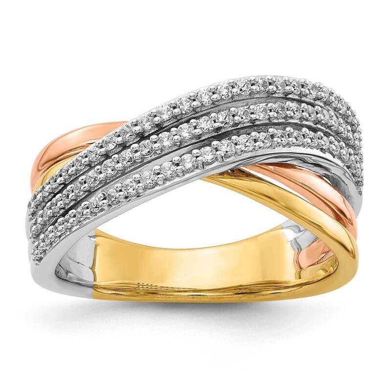 14K White Yellowith Rose Gold Diamond Ring 14k White Gold RM5669-040-YWRA, MPN: RM5669-040-YWRA, 88…