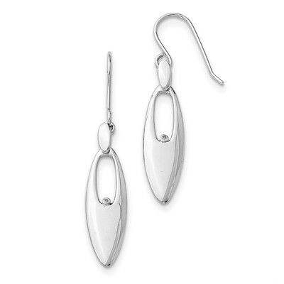 .01Ct. Diamond Earrings Sterling Silver QW247, MPN: QW247, 883957504568