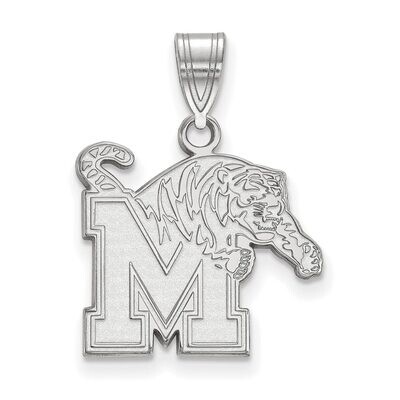 University of Memphis Medium Pendant 10k White Gold 1W003UMP, MPN: 1W003UMP, 886774771120