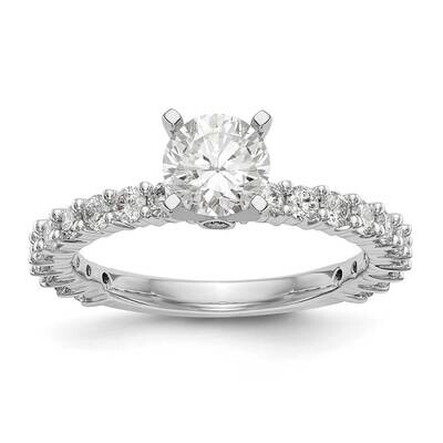 Diamond Si1/Si2, G H I, Peg Semi-Mount Engagement Ring 14k White Gold Lab Grown RM2790E-078-7WLG, M…