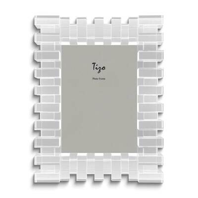 Brick Pattern Crystal Glass 4 x 6 Inch Photo Picture Frame GM26046, MPN: GM26046, 820036021950