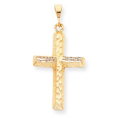 Diamond-cut Cross Pendant 10k Gold 10C304, MPN: 10C304, 883957392554