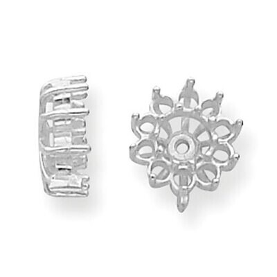 Diamond Earring Jacket Component 14k White Gold WG925, MPN: WG925,