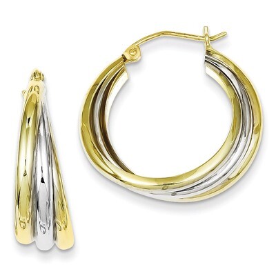 Vermeil Hoop Earrings Sterling Silver QE8440, MPN: QE8440, 883957564807