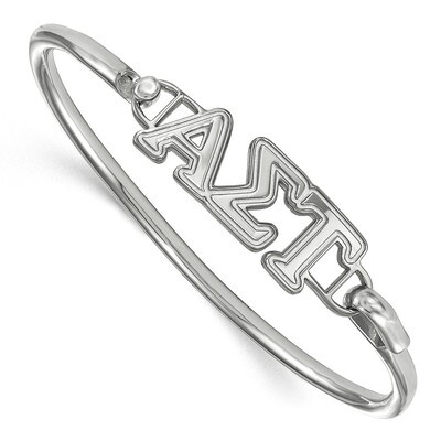 Alpha Sigma Tau Small Hook and Clasp Bangle Sterling Silver SS009ALS-8, MPN: SS009ALS-8, 1911010999…
