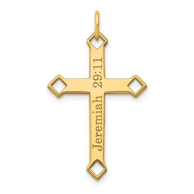 SS Cross with Etching Gold-plated  XNA978GP, MPN: XNA978GP,