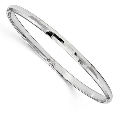 Leslie&#39;s Bangle 10k White Gold Polished HB-10LF554, MPN: 10LF554, 191101753800