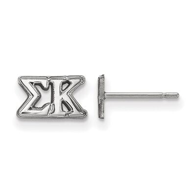 Sigma Kappa Extra Small Post Earrings Sterling Silver SS005SKP, MPN: SS005SKP, 886774599441