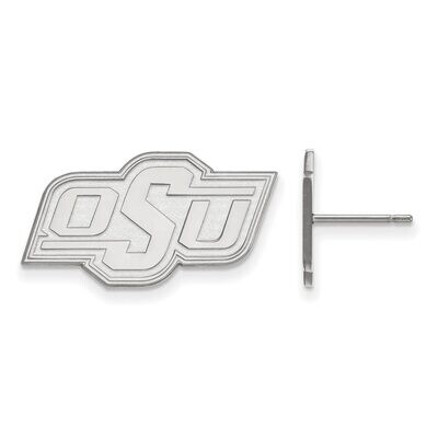 Oklahoma State University Small Post Earring 10k White Gold 1W008OKS, MPN: 1W008OKS, 886774776484