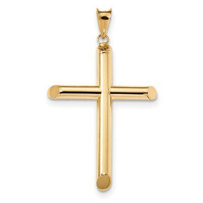 Tube Cross Pendant 14k Gold Polished K6181, MPN: K6181, 883957181967