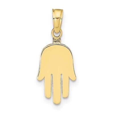 Large Solid Hamsa Pendant 10k Gold 10C4469, MPN: 10C4469,