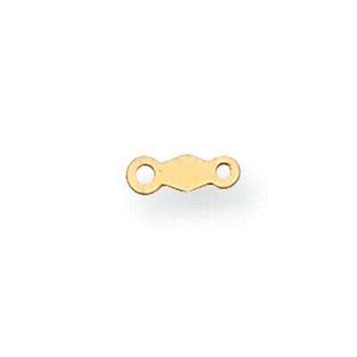 7.5 x 2.4mm Chain Tag Setting 14k Yellow Gold YG2088, MPN: YG2088,