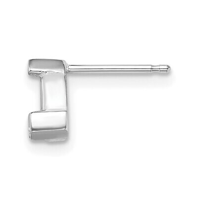 Trillion 3.0mm Post Earring Mounting 14k White Gold WG397, MPN: WG397,