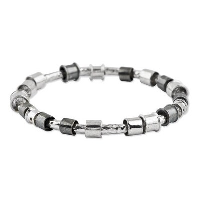 Pol-DC Slip on Bangle Sterling Silver SSCAU18320
