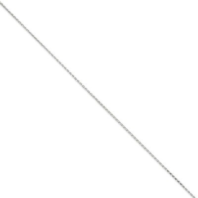 1.5mm Round Diamond-cut Wheat Chain 30 Inch 14k White Gold PEN270-30, MPN: PEN270-30, 886774402048