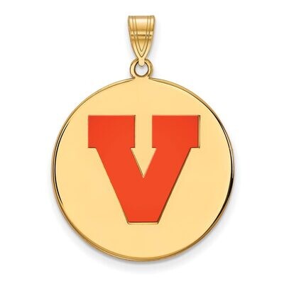 University of Virginia x-Large Enamel Disc Pendant Gold-plated Silver GP078UVA, MPN: GP078UVA, 8867…