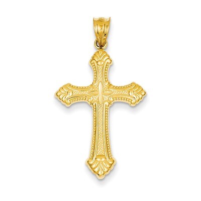 Cross Pendant 14k Gold Polished D1523, MPN: D1523, 883957430607