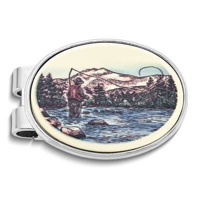 Barlow Designs Color Fisherman Oval Money Clip GM24065, MPN: GM24065, 617414580204