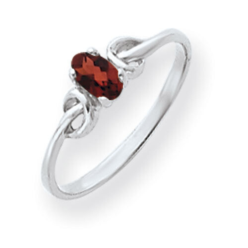 Garnet Ring 14k white Gold 5x3mm Oval Y4651GA, MPN: Y4651GA, 883957563602