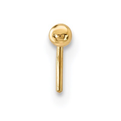 2mm Ball Nose Stud 14k Gold BD113, MPN: BD113, 886774125176