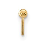 2mm Ball Nose Stud 14k Gold BD113, MPN: BD113, 886774125176