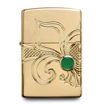 Zippo Armor High Polish Gold-plated Fleur de Lis Lighter GM25911, MPN: GM25911, 191693139969