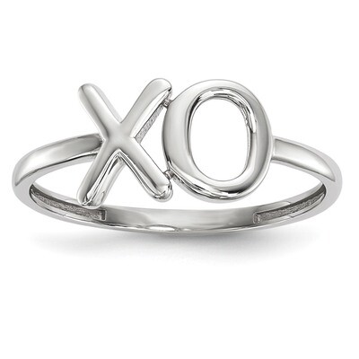 Polished X-O Ring 14k white Gold R617, MPN: R617, 191101677274