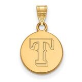 Texas Rangers Small Disc Pendant Gold-plated Silver GP013RAN, MPN: GP013RAN, 886774916194